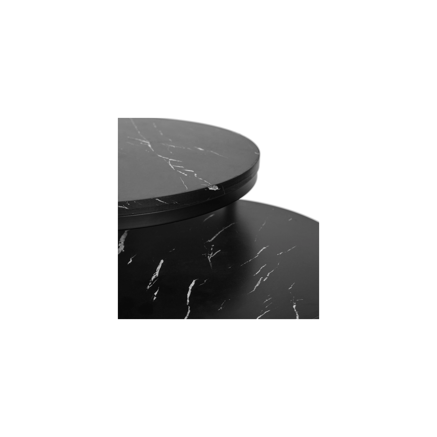 Журнальный столик Signal AMARO комплект Черный мрамор/Черный (AMAROCC) - фото 4 Журнальный столик Signal AMARO комплект Черный мрамор/Черный (AMAROCC) - фото 4