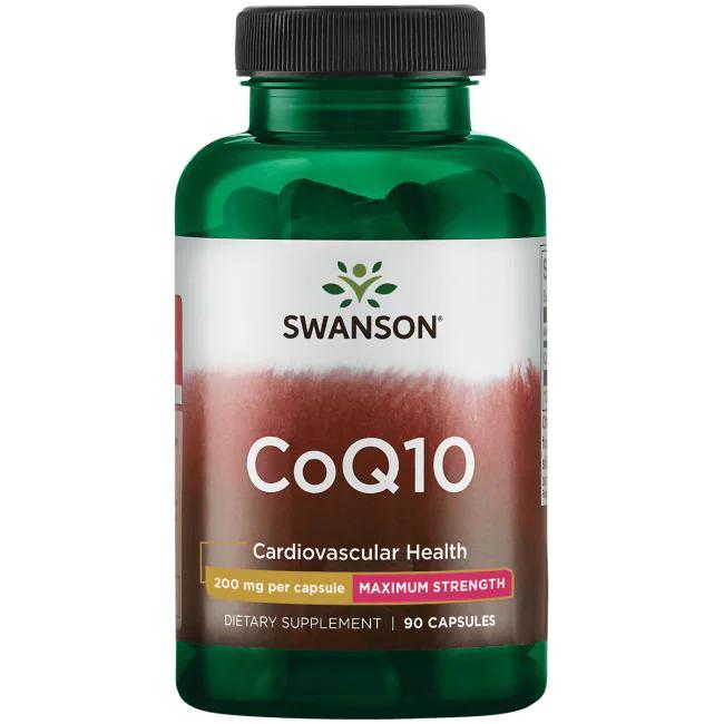 Натуральная добавка Swanson CoQ10 Maximum Strength 200 мг 90 капс. (7247)