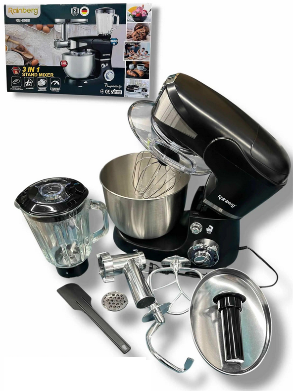 Кухонний комбайн Rainberg RB-8088B 3600 Вт (opt-104781) Кухонний комбайн Rainberg RB-8088B 3600 Вт (opt-104781)
