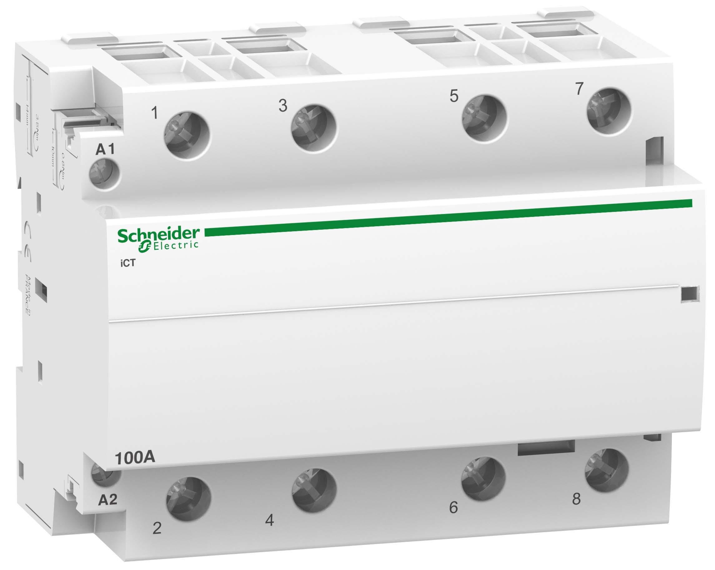 Контактор модульний Schneider Electric 100A 4НВ 220/240 В 50 гц (A9C20884)