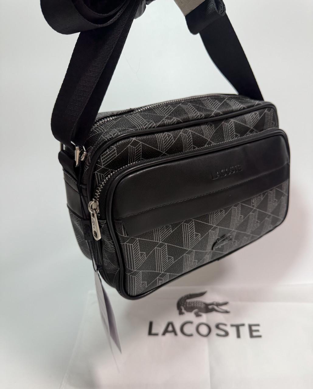 Мужская сумка через плечо Lacoste Черный (2792177068)