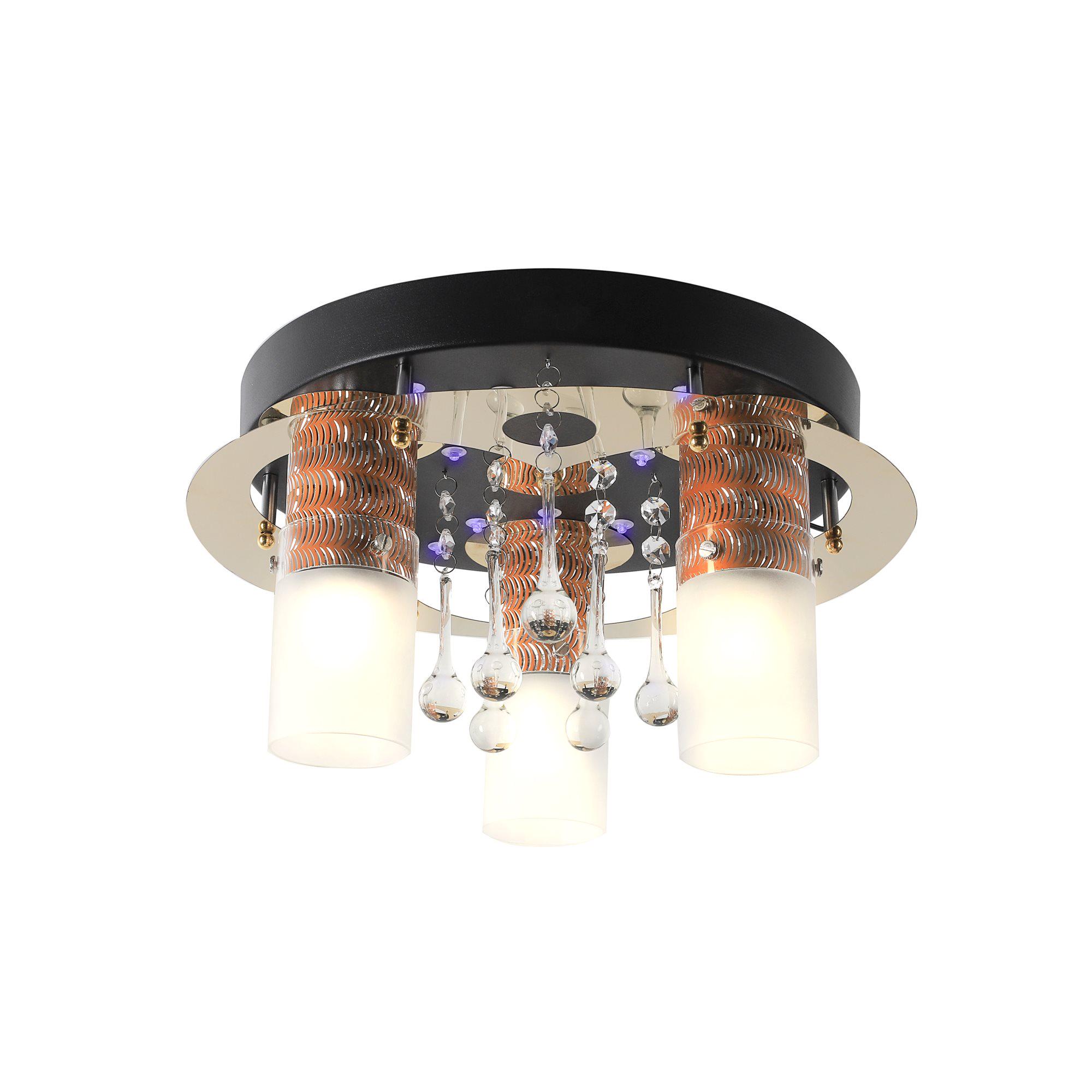 Люстра светодиодная космос Sirius N 8080-3 BK+GD (000014883) Люстра светодиодная космос Sirius N 8080-3 BK+GD (000014883)