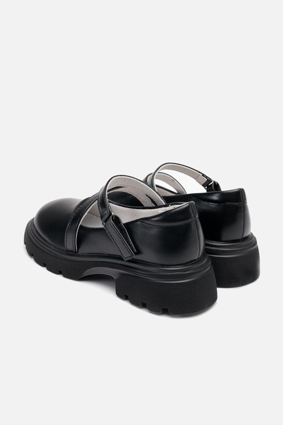 Туфлі на плоскій підошві для дівчинки р. 32 Чорний (SKT001006013) - фото 4