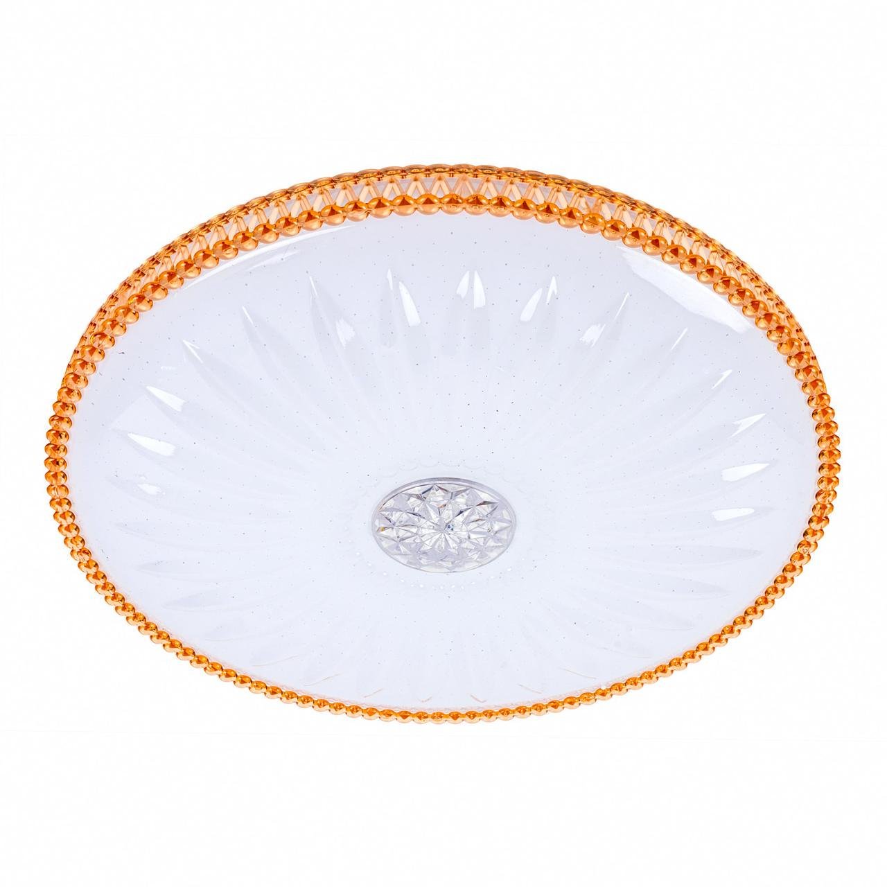 Люстра светодиодная Valeso с рельефным плафоном 48W 3000-6000К Коричневый (GLX-20365-500 brown)