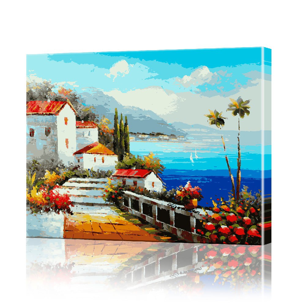 Картина по номерам ArtSale Итальянский пейзаж PBN0136 40х50 см