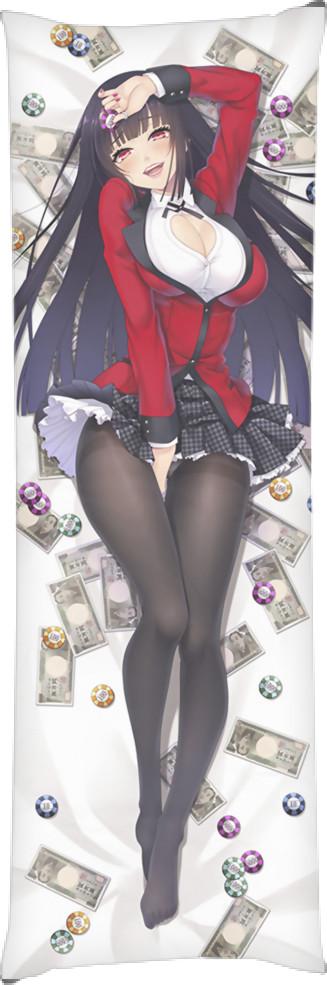 Подушка дакимакура Yumeko Jabami Kakegurui Безумный Азарт 60x180 см (14097906)