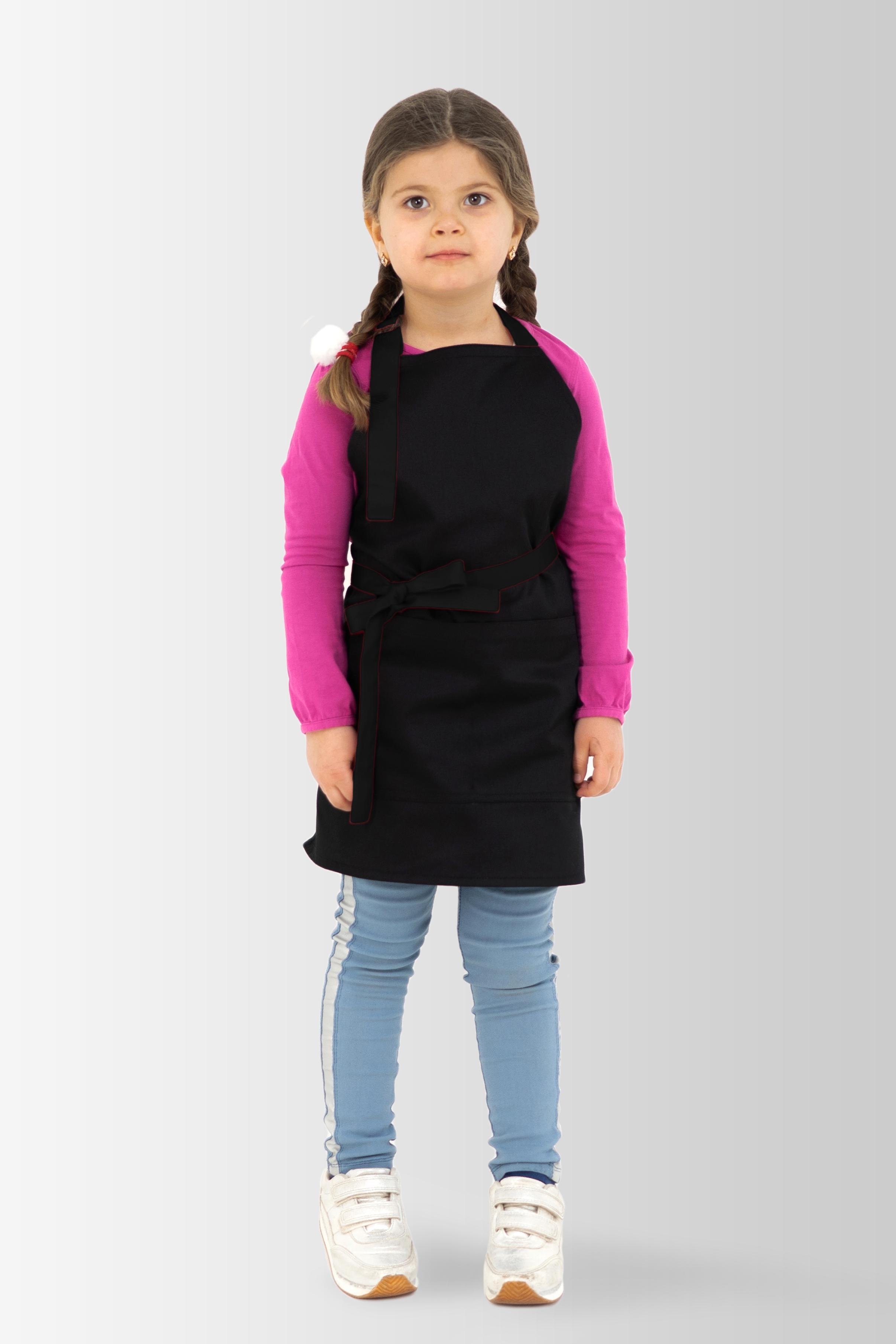 Фартук детский Vsetex Latte Kids 5-7 лет Черный (7233244) - фото 1