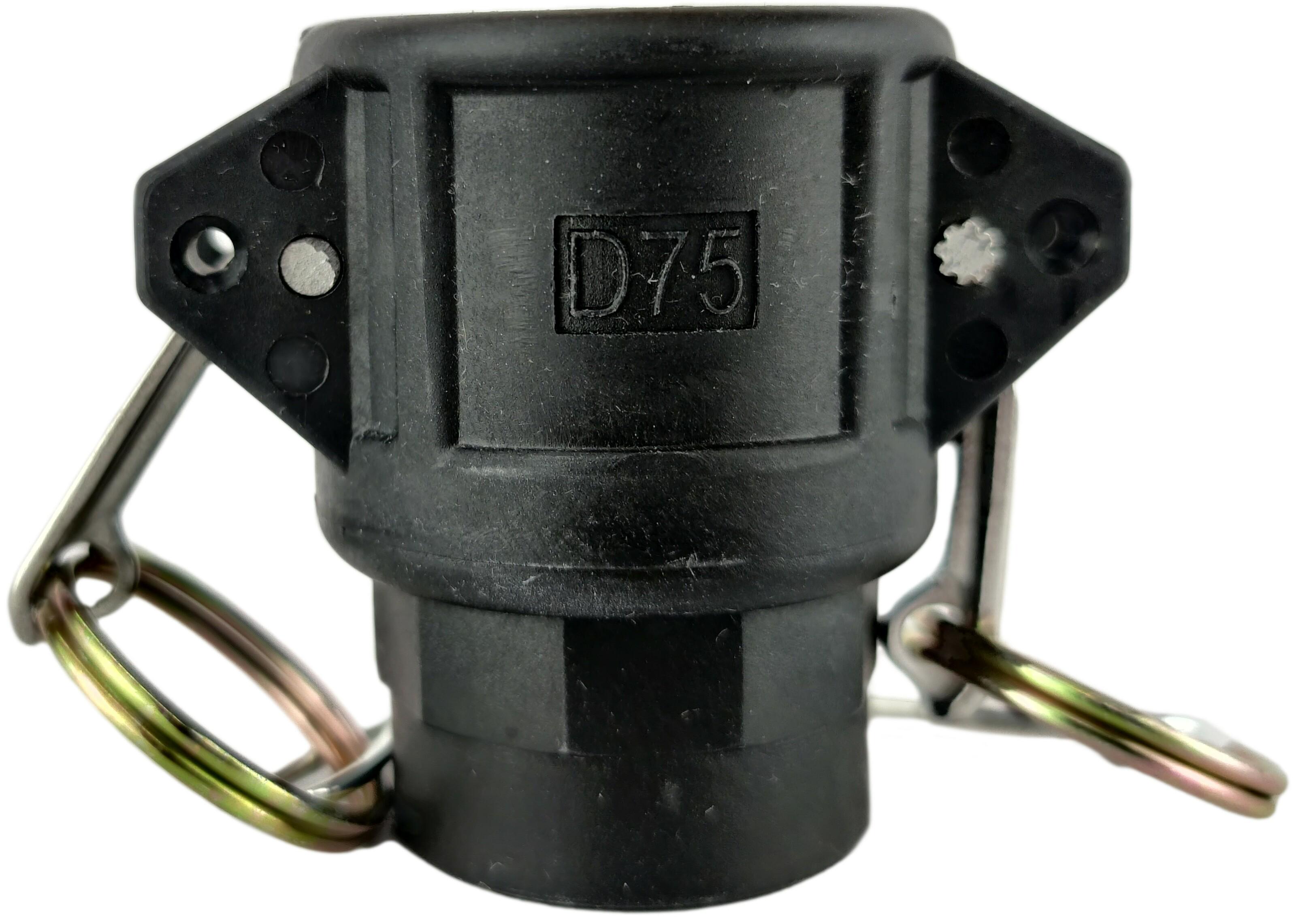 Муфта camlock тип D с внутренней резьбой BSPP ШРЗ полипропилен D-075 3/4" (50233012)