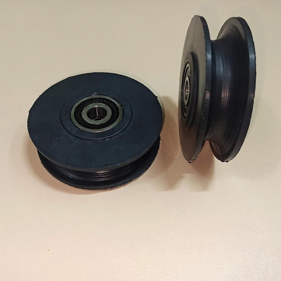 Ролик з канавкою під трос та мотузку 75 мм - фото 2 Ролик з канавкою під трос та мотузку 75 мм - фото 2