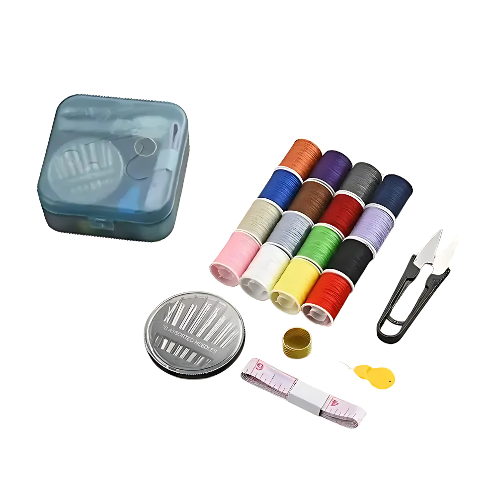 Набор аксессуаров для шитья в пластиковом контейнере Набор аксессуаров для шитья в пластиковом контейнере