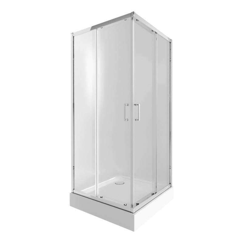 Набор Qtap душевая кабина Taurus CRM1099SC6 Clear и поддон Unisquare 309915 (SD00042340)