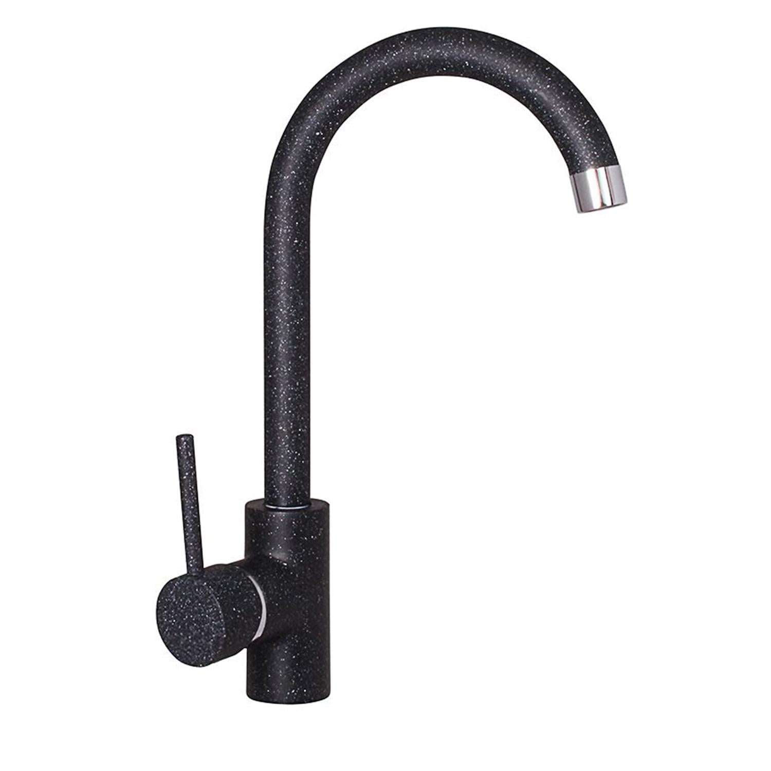 Змішувач для кухні Rubineta Axe 33 BK одноважільний Чорний (AX30068)