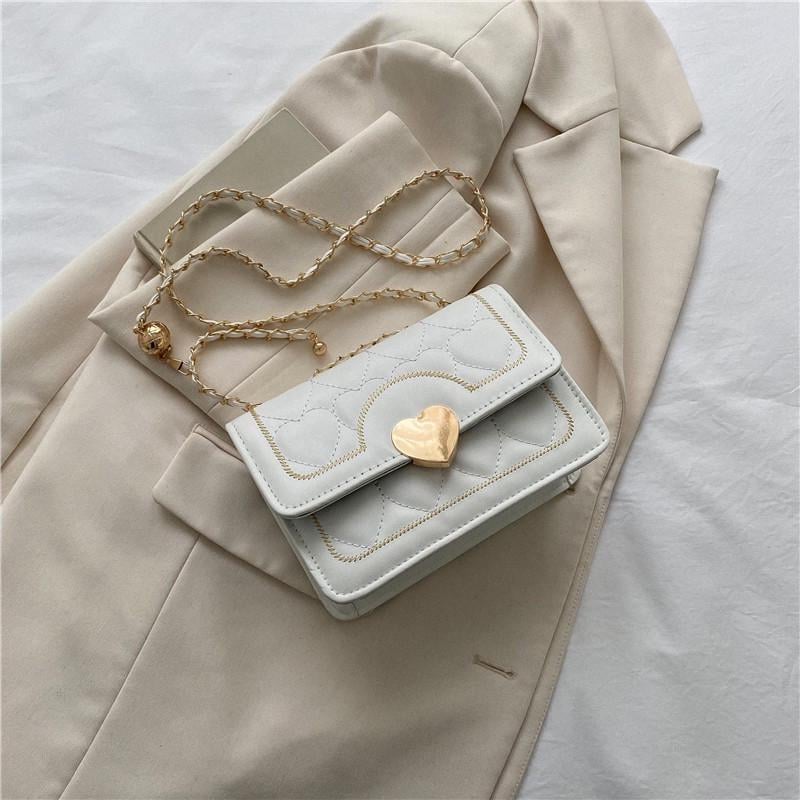 Сумка женская классическая 10216 на цепочке Белый (2053062085)