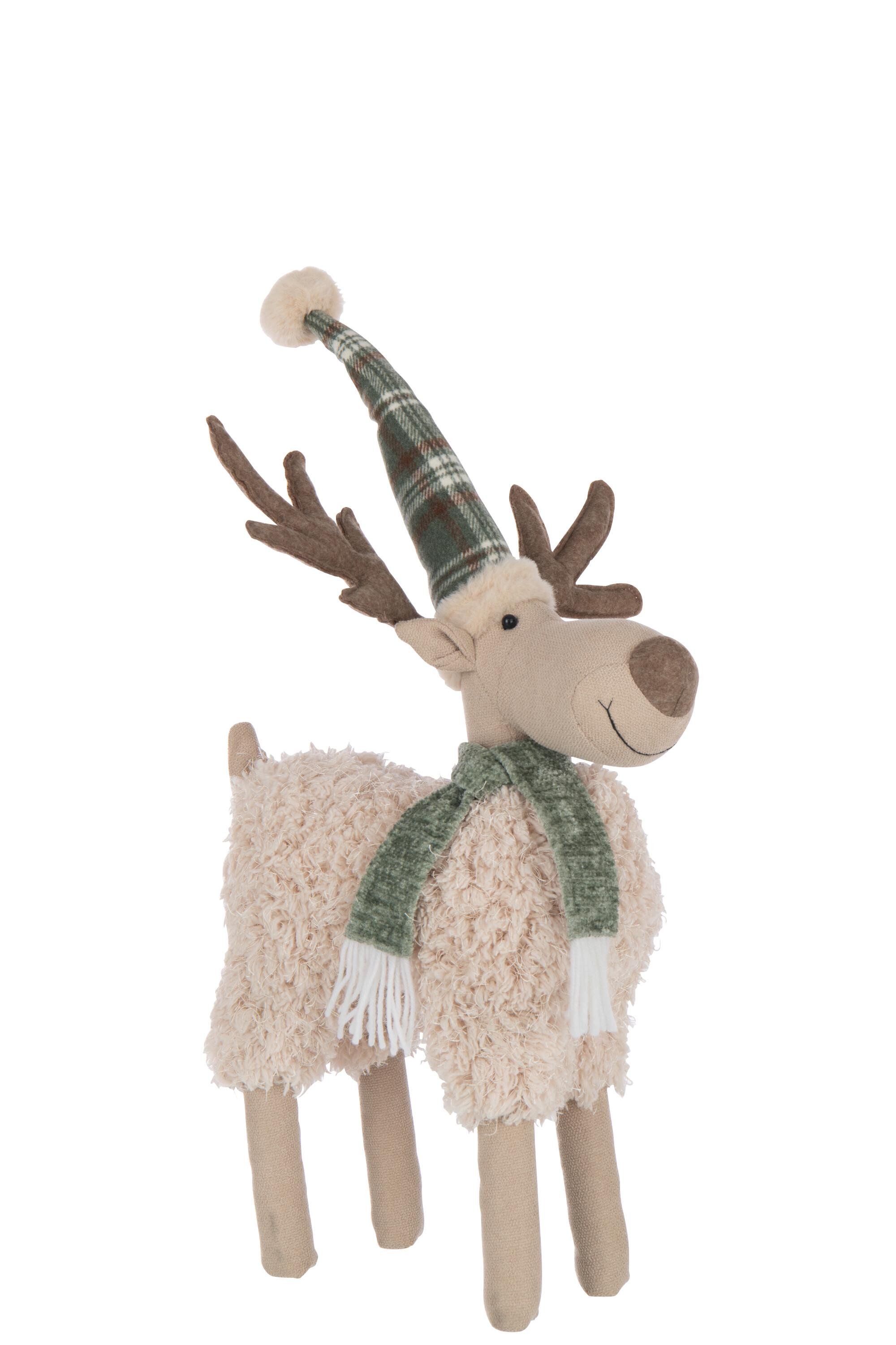 Статуетка оленя різдвяна новорічна підлогова J-LINE 63 см