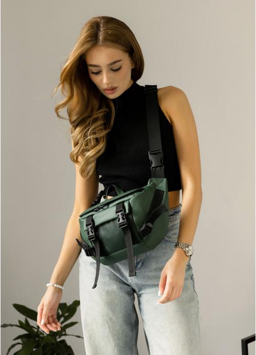 Поясная сумка женская Sambag из экокожи Зеленый (1115038721)