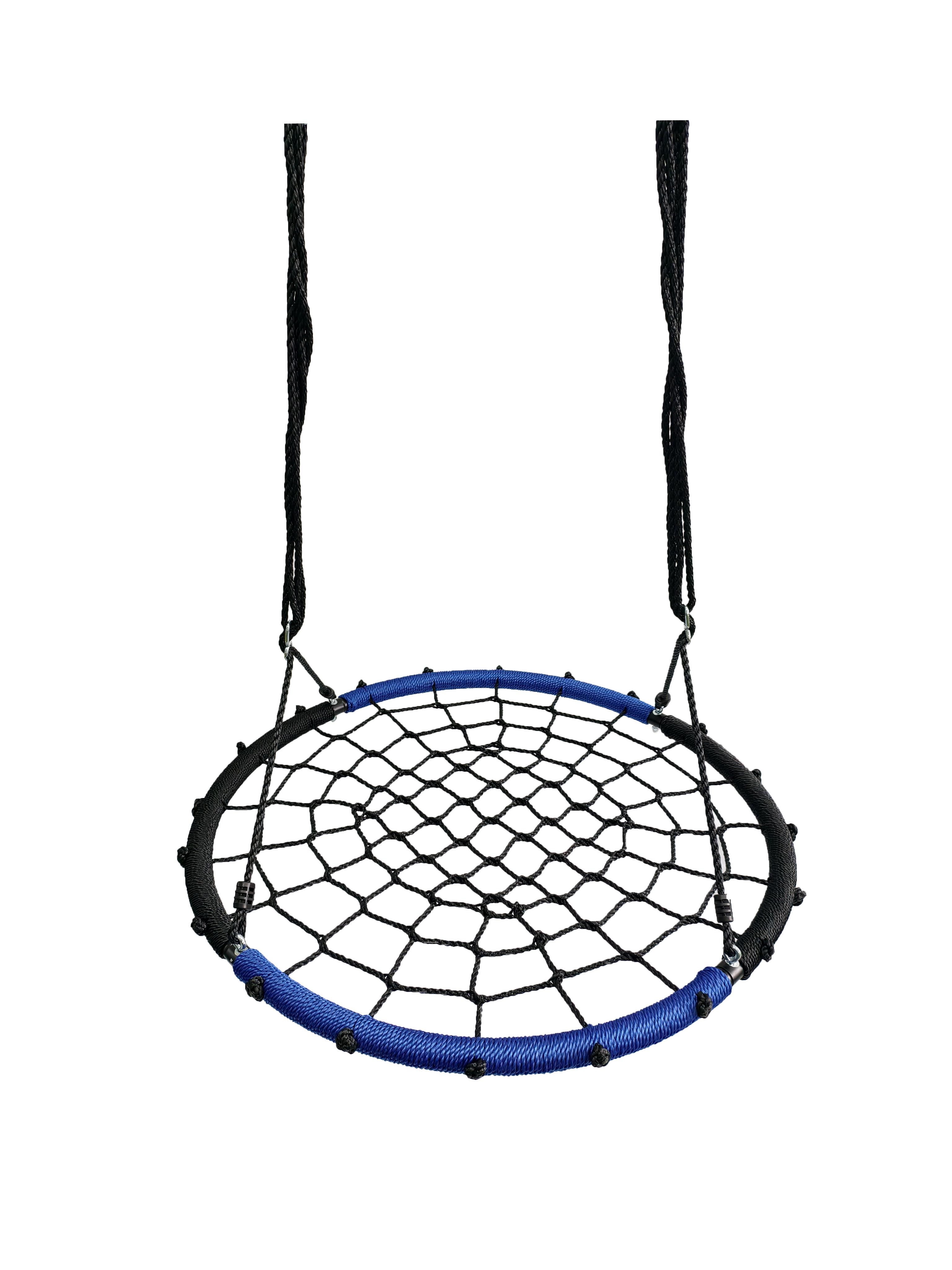 Гойдалка-гніздо дитяча Spoko SP-2C кругла підвісна для вулиці 100 см Чорно-синій (6031) - фото 2 Гойдалка-гніздо дитяча Spoko SP-2C кругла підвісна для вулиці 100 см Чорно-синій (6031) - фото 2
