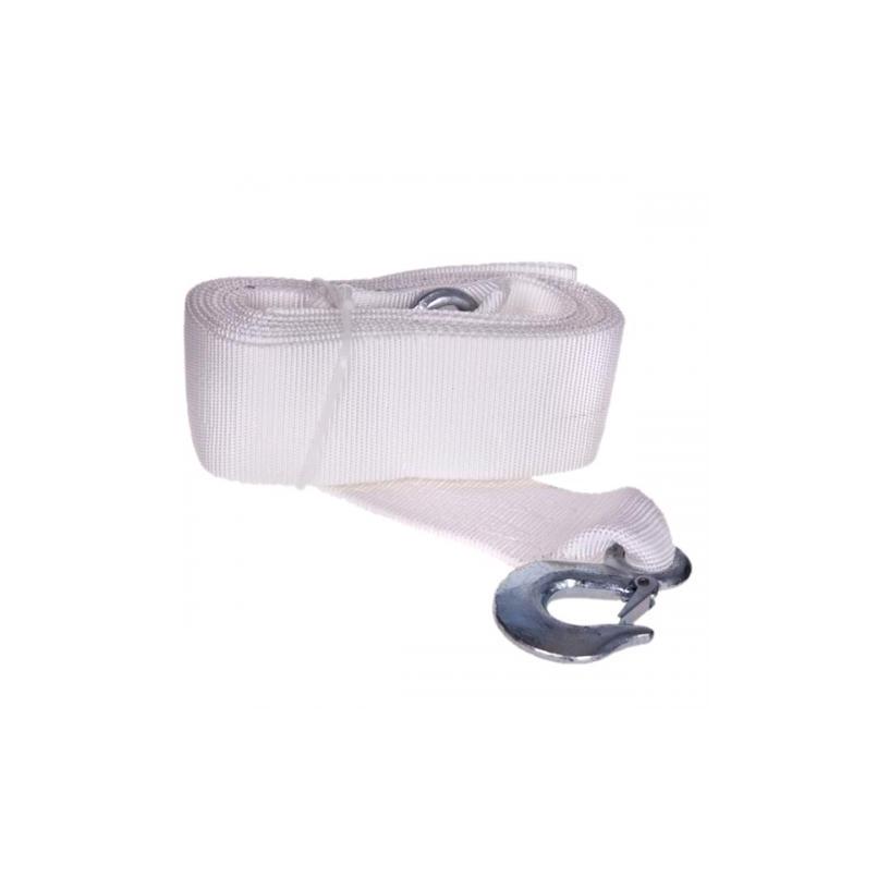 Трос буксирувальний ST1009/ТР-109-8-1 8т стрічка 75мм х 5,0м білий/2 гаки - фото 4
