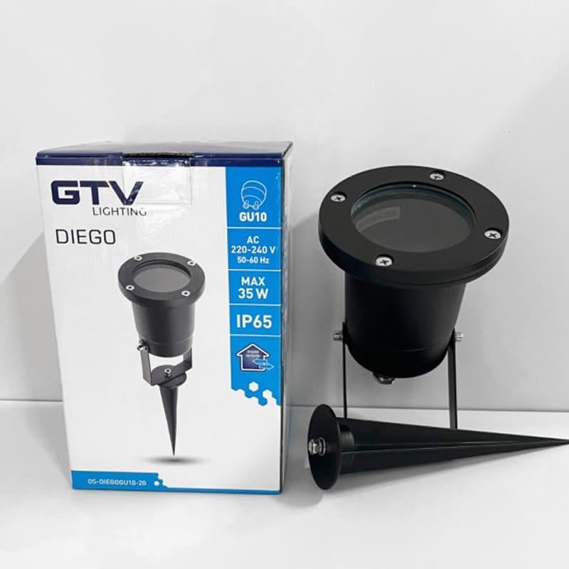 Светильник грунтовый DIEGO GU10 35 Вт IP65 Черный (OS-DIEGOGU10-20) - фото 2 Светильник грунтовый DIEGO GU10 35 Вт IP65 Черный (OS-DIEGOGU10-20) - фото 2