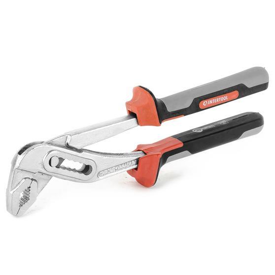 Клещи сантехнические Intertool NT-0241 с изолированными рукоятками CrV 250 мм (20799577)