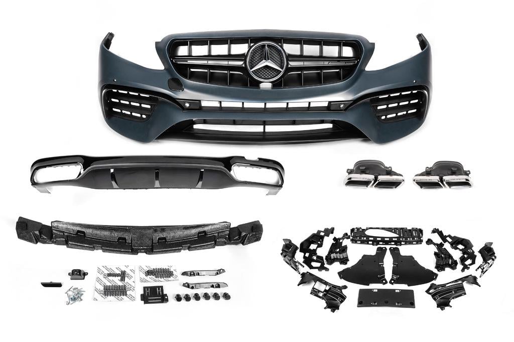 Комплект обвесов AMG E63 GBT для Mercedes E-сlass W213 2016- гг. пластик Под покраску