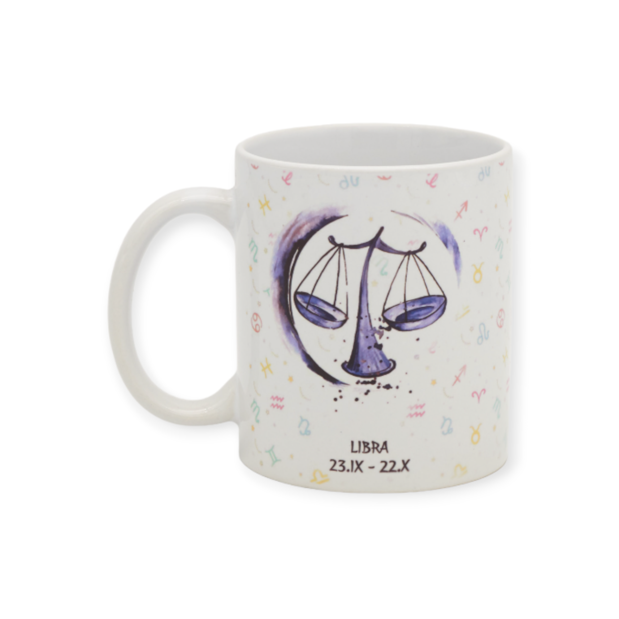 Чашка с принтом знак зодиака Весы 330 мл (01_K1133021133)