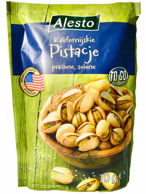 Фісташки Alesto смажені із сіллю 70 г (13349150)
