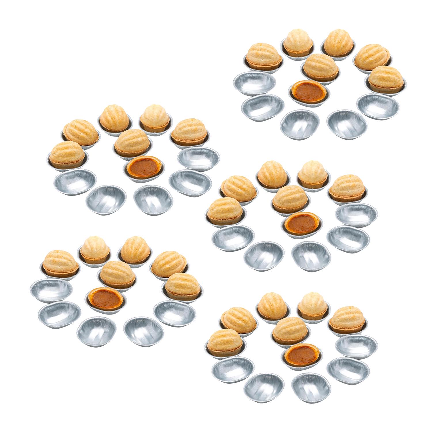 Набор металлических порционных форм для печенья Орешки 50 шт. (87278) - фото 1 Набор металлических порционных форм для печенья Орешки 50 шт. (87278) - фото 1