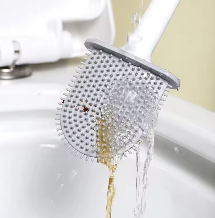 Щетка для туалета с гибкой силиконовой щетиной (2726347082) - фото 7 Щетка для туалета с гибкой силиконовой щетиной (2726347082) - фото 7