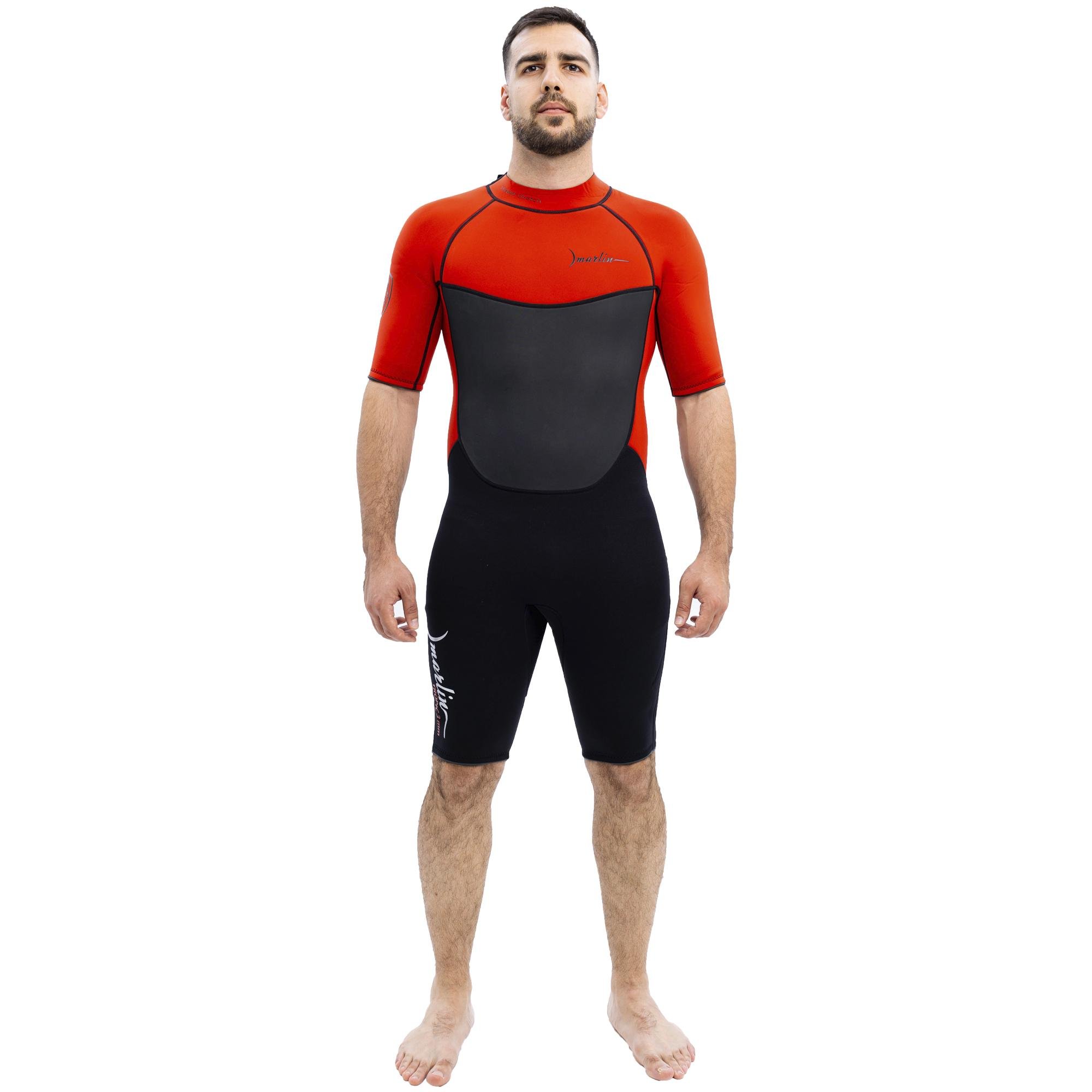 Гидрокостюм для вейкбординга Marlin TROPIC SHORTY MAN 3 мм S Red/Black (16210951)
