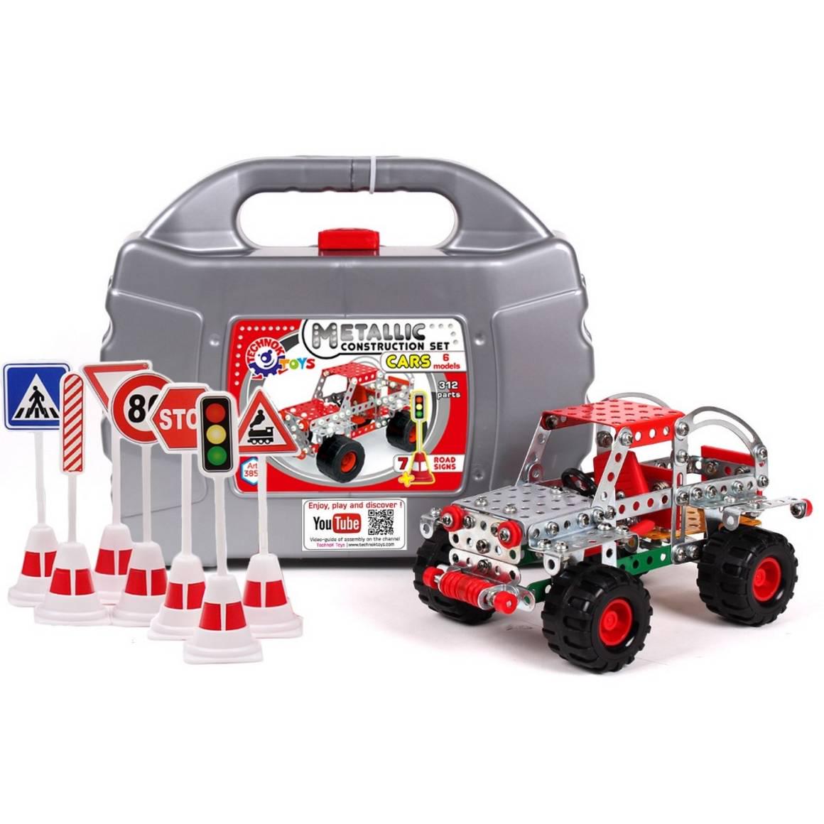 Конструктор детский металлический ТехноК Авто 312 деталей (3855TXK)