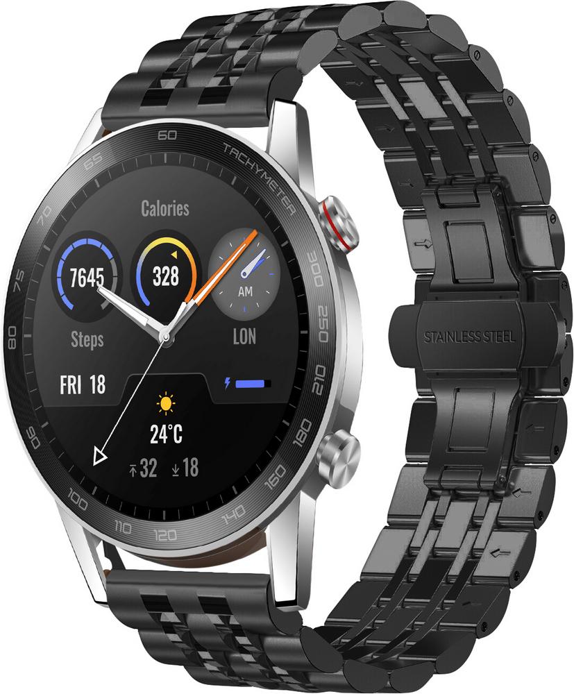 Браслет металлический Spinye для Huawei Watch 3 Pro Black (28953-2B)