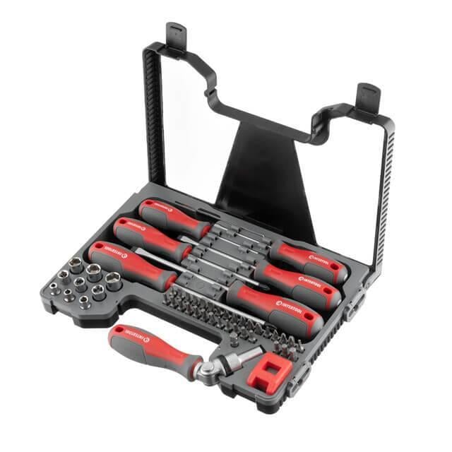 Набір викруток Intertool з комплектом насадок 51 одиниця (VT-3352)