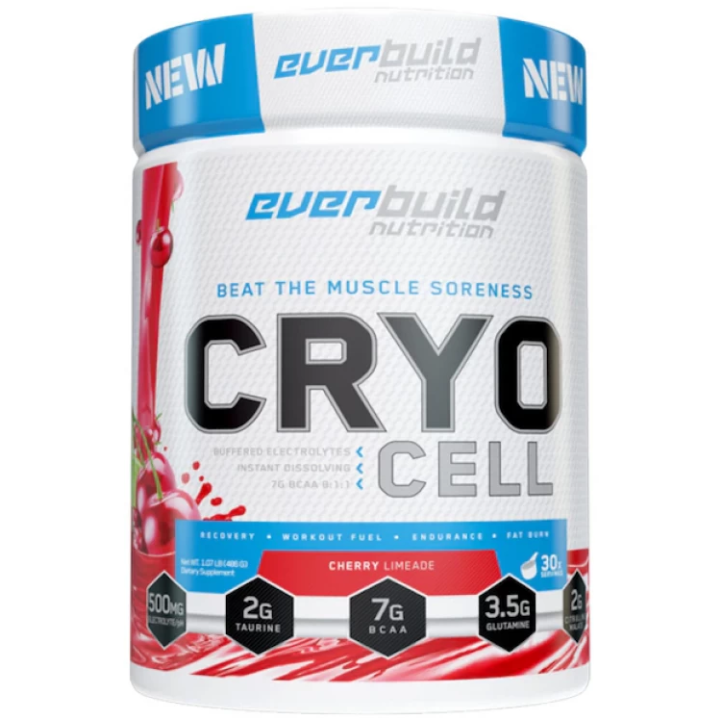 Аминокислоты ВСАА EverBuild Nutrition Cryo Cell BCAA 8:1:1 486 г Вишня-лайм