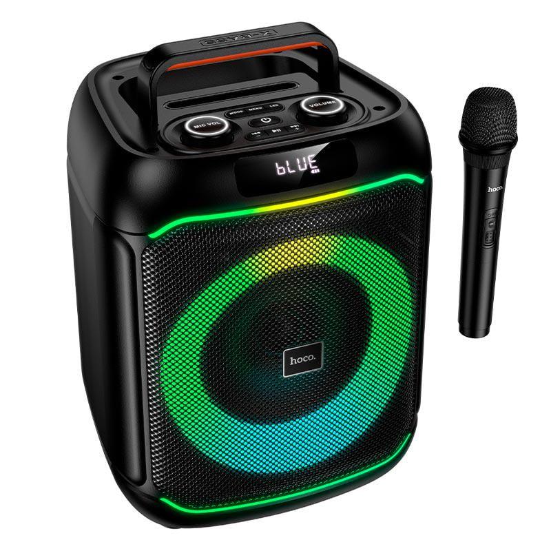 Портативная колонка Hoco Ship DS72 20 Вт с микрофоном и RGB подсветкой 4000 mAh (26794)