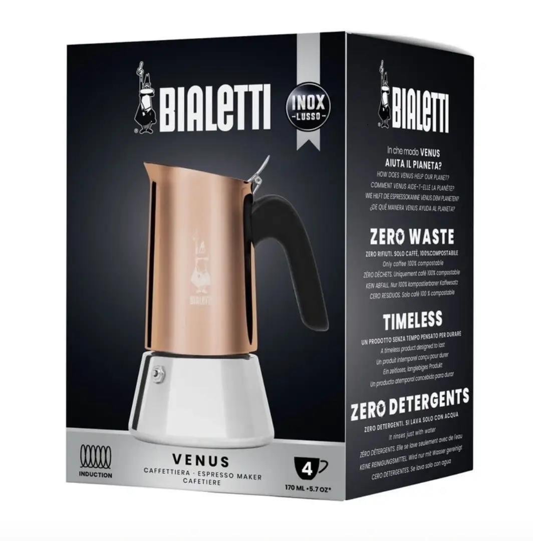 Гейзерная кофеварка Bialetti Venus NEW Rame на 2 чашки 85 мл (0007282) - фото 7 Гейзерная кофеварка Bialetti Venus NEW Rame на 2 чашки 85 мл (0007282) - фото 7