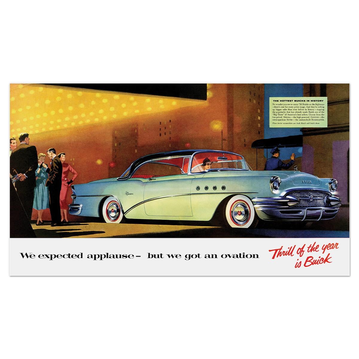 Плакат Buick Roadmaster 1955 60x34 см (0075) Плакат Buick Roadmaster 1955 60x34 см (0075)