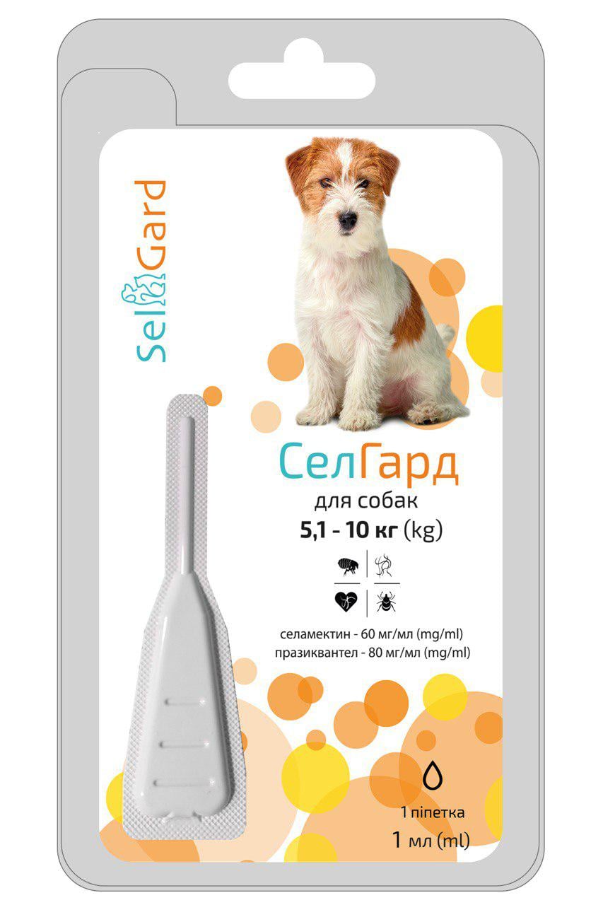 Противопаразитарные капли для собак SelGard 1 мл (003398)