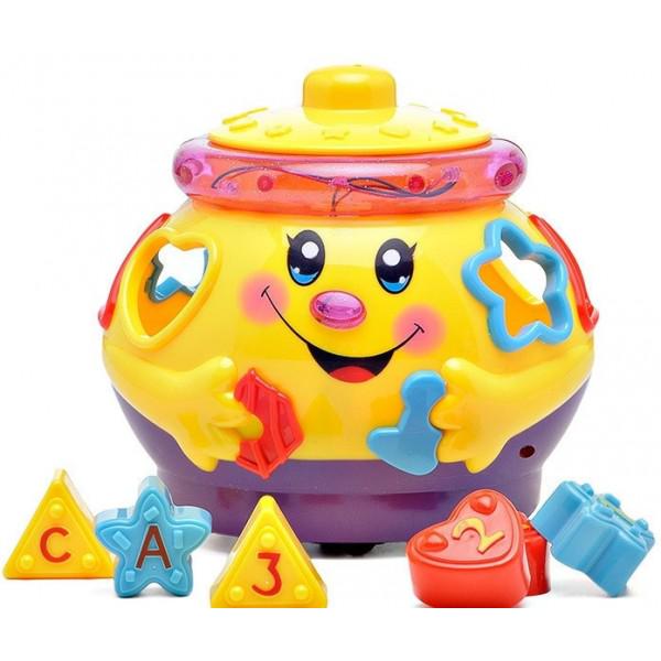Игрушка развивающая TK Group Музыкальный горшочек украинская озвучка Желтый (66811)