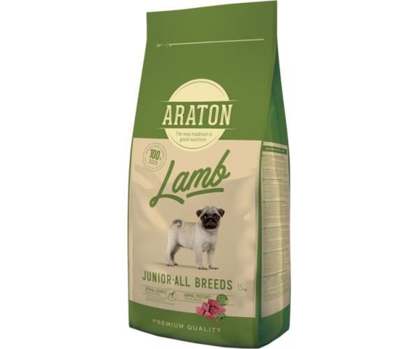 Корм сухой Araton Lamb Junior All Breeds для молодых собак с ягнятиной и рисом 3 кг