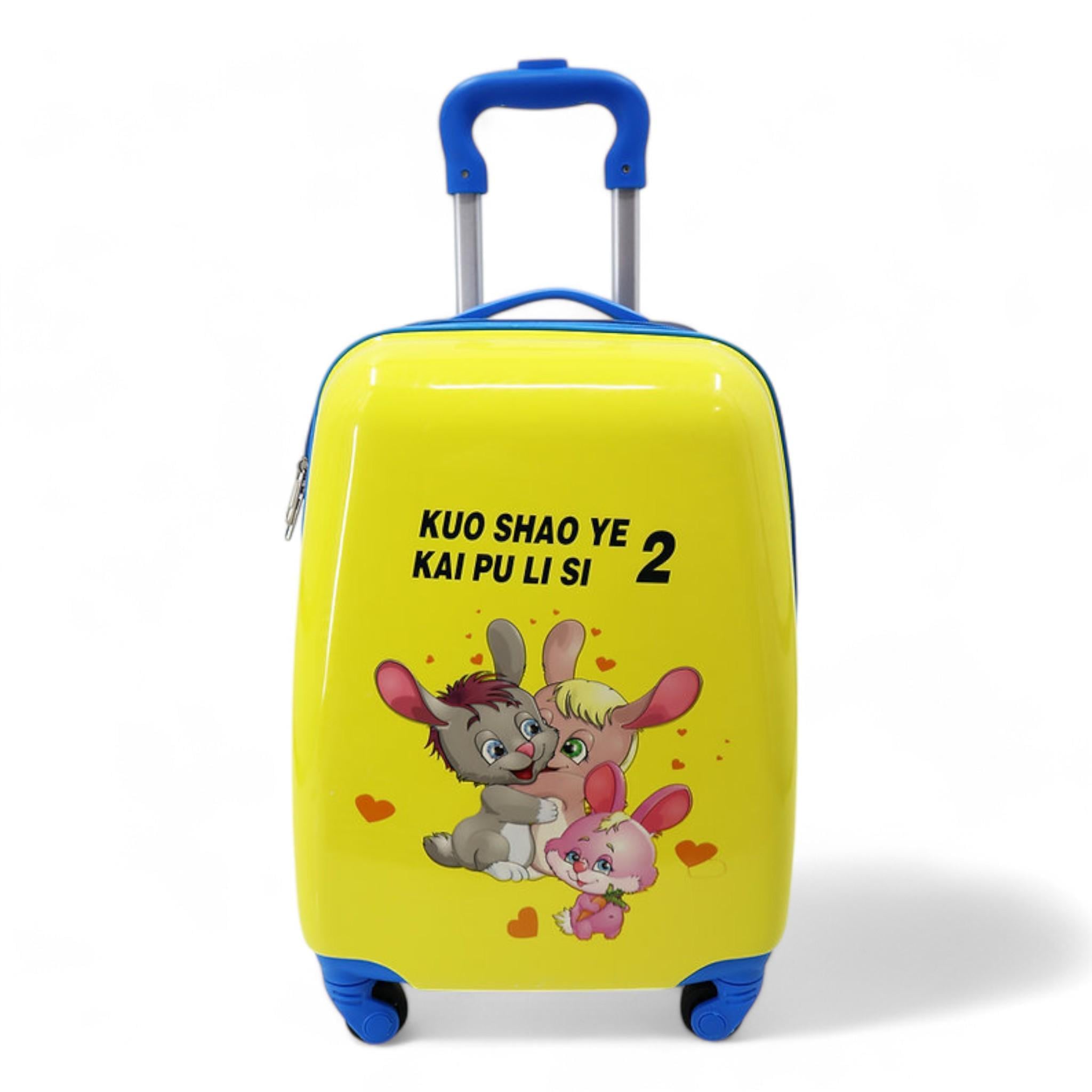 Чемодан детский Flybeg Little Yellow Tiger ABS-пластик на 4 колесиках 30 л (S_A-17)