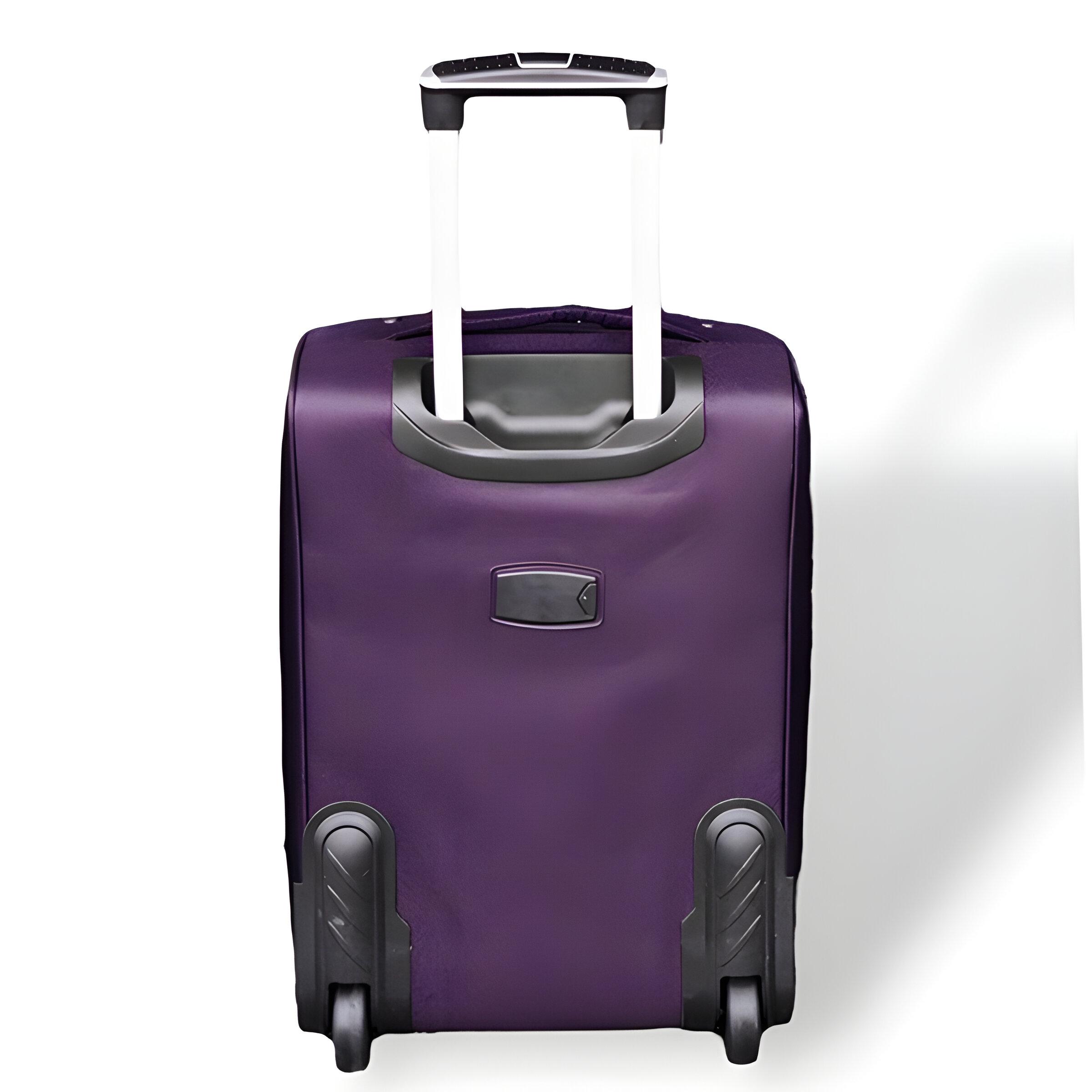 Набор из трех чемоданов кордура с кодовым замком Фиолетовый (M90-3) - фото 2 Набор из трех чемоданов кордура с кодовым замком Фиолетовый (M90-3) - фото 2