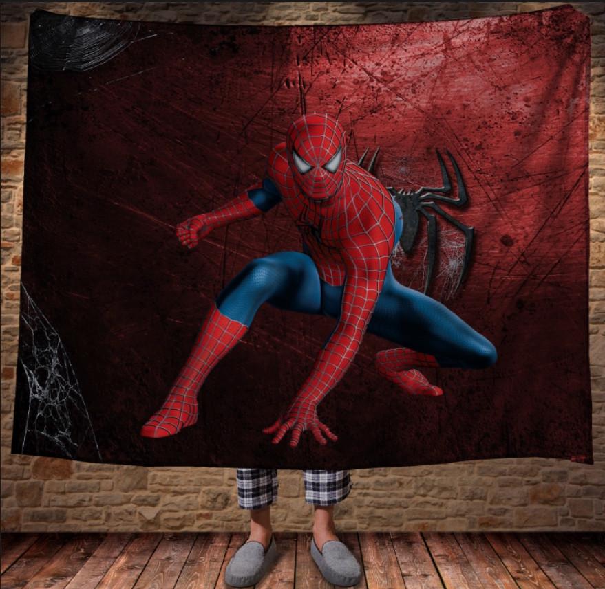 Плед с 3D принтом Спайдермен Red 150x200 см (epi_0109)