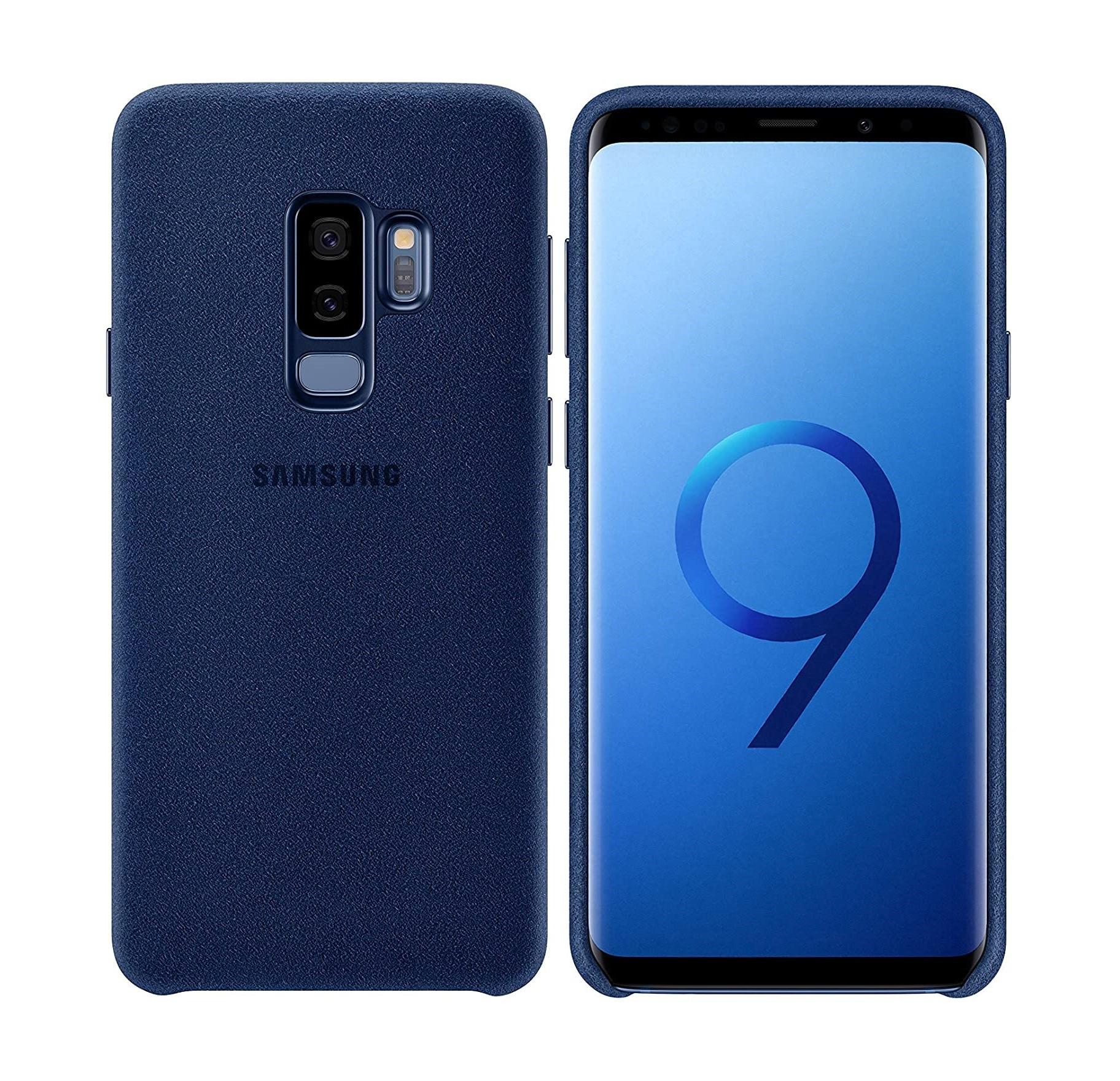 Чехол накладка Alcantara Cover EF-XG965ALEG для Samsung Galaxy S9 Plus (6.2") Blue