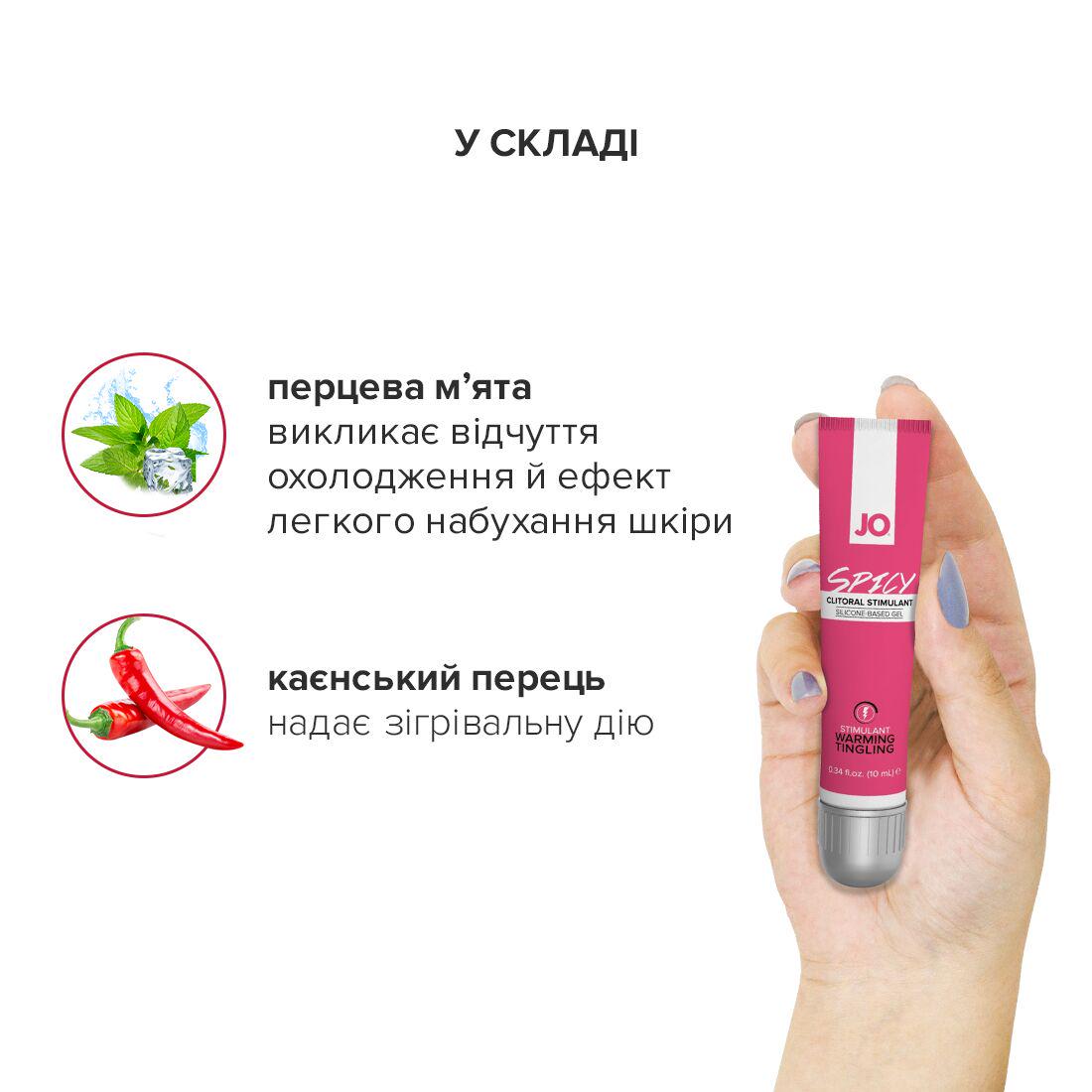 Гель збуджуючий для клітора System JO SPICY WARMING розігріваючий 10 мл (SO1501) - фото 5