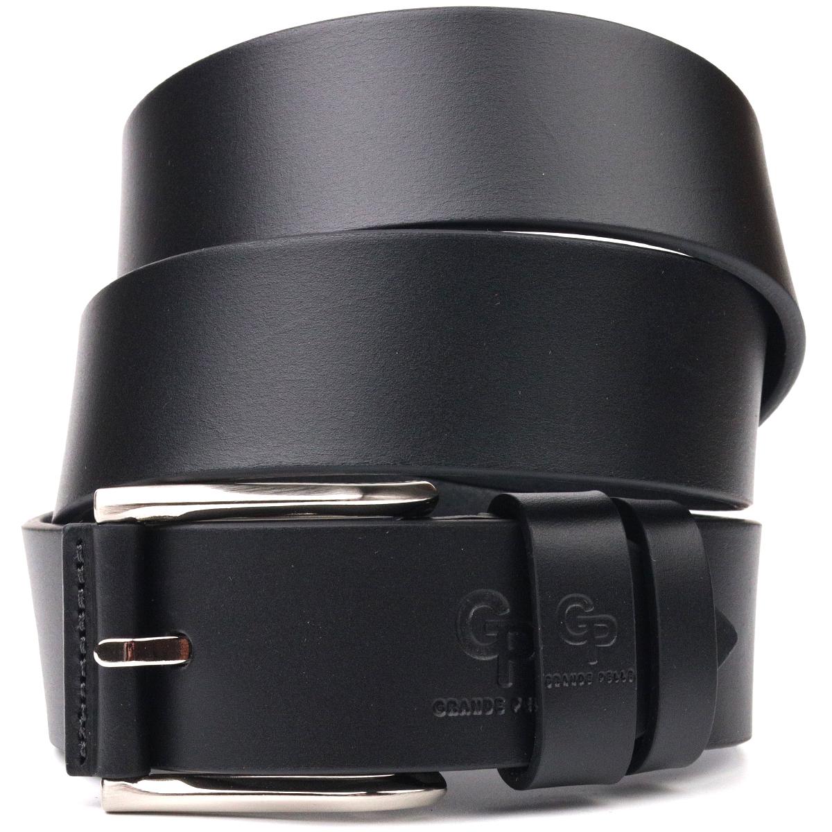 Ремень мужской кожаный GRANDE PELLE Leather Belt 21466 Черный (55254)