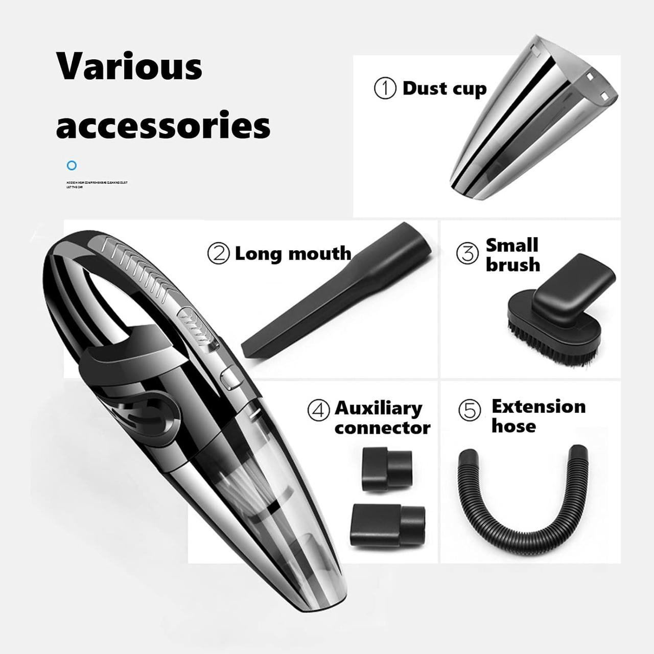 Автомобильный пылесос аккумуляторный Wireless Vehicle Vacuum Cleaner (AX-6612) - фото 3 Автомобильный пылесос аккумуляторный Wireless Vehicle Vacuum Cleaner (AX-6612) - фото 3