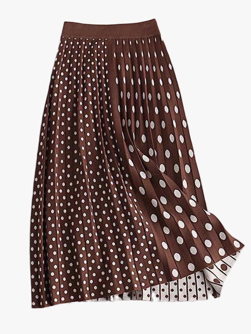 Юбка миди двусторонняя Forza Viva MW-KS-1985-1 трикотажная р. 46 Коричневый (17852317) - фото 3 Юбка миди двусторонняя Forza Viva MW-KS-1985-1 трикотажная р. 46 Коричневый (17852317) - фото 3