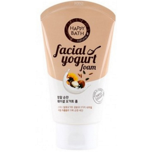 Йогуртовая пенка со злаками для чувствительной кожи Happy Bath Real Mild Facial Yogurt Foam (172824)