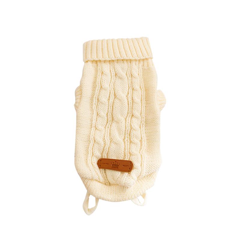 Свитер для животных Hippie dog 2410CGLK8029 вязаный зимний XS White (25714005)