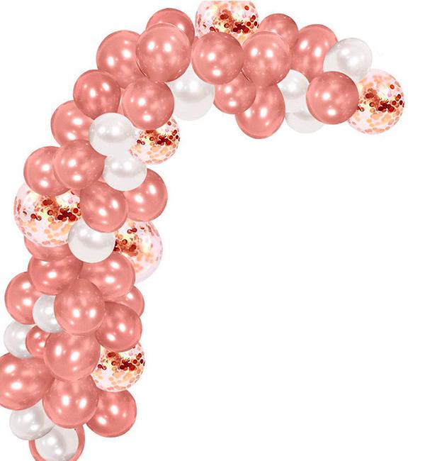 Арка із куль набір 130 шт. Pink/Gold (414891)